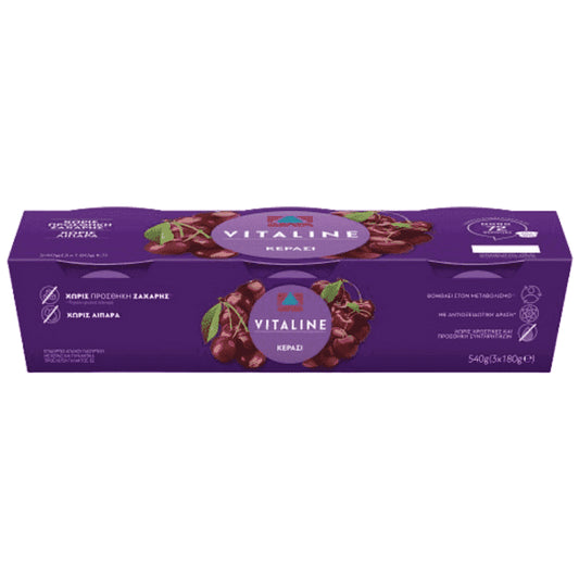 Vitaline Επιδόριο Γιαουρτιού Κεράσι 3x180gr