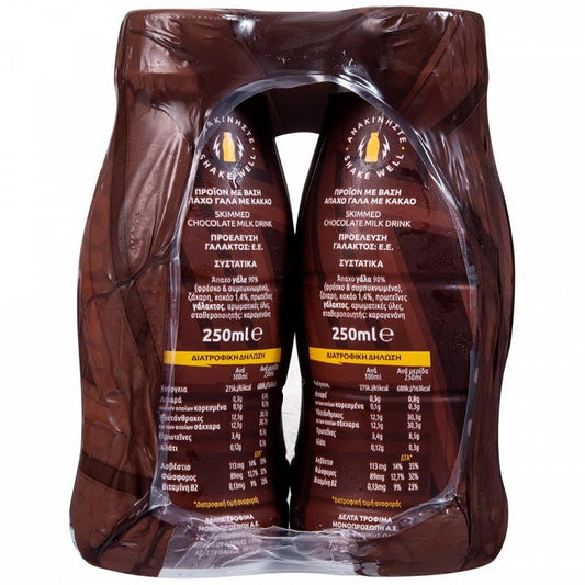 Milko Σοκολατουχο Γαλα Φιαλη 4x250ml