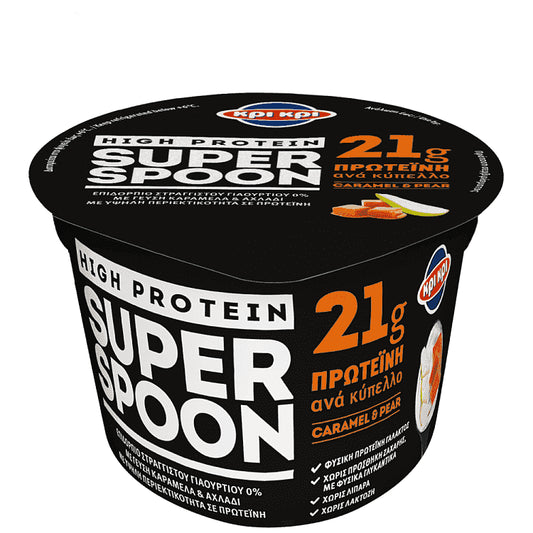 Κρι Κρι Super Spoon Επιδόρπιο Γιαουρτιού Καραμέλα-Αχλάδι 200gr
