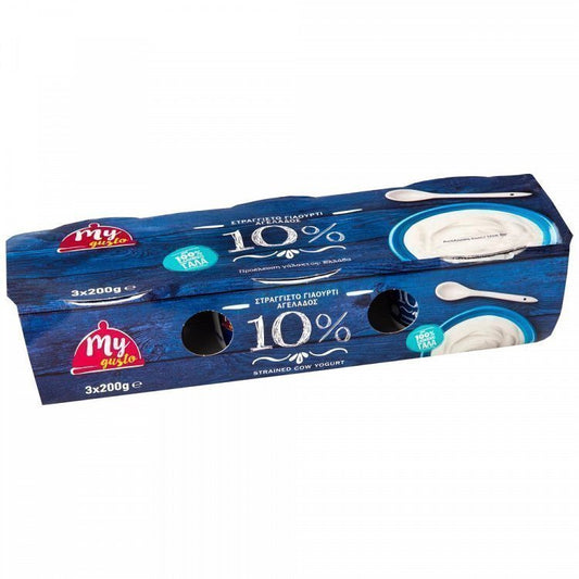 My Gusto Γιαούρτι Στραγγιστό 10%Λιπαρά 3x200gr
