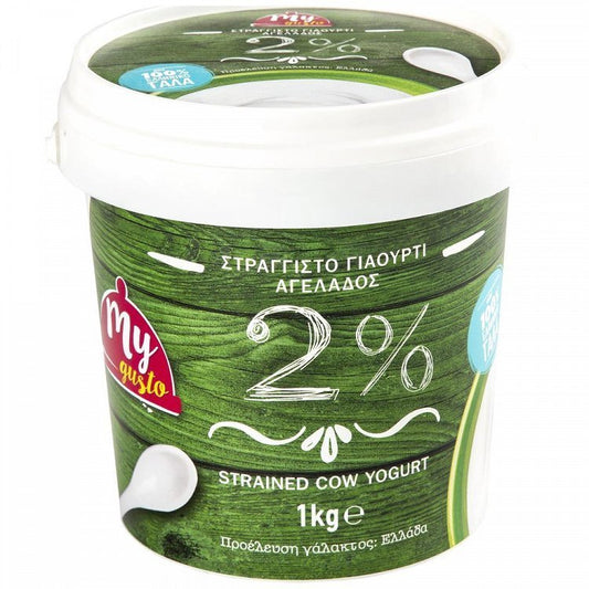 My Gusto Γιαούρτι Στραγγιστό 2% Λιπαρά 1kg