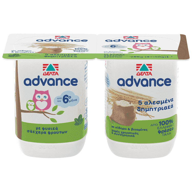 Advance Επιδόρπιο 5 Αλεσμένα Δημητριακά 2x140gr