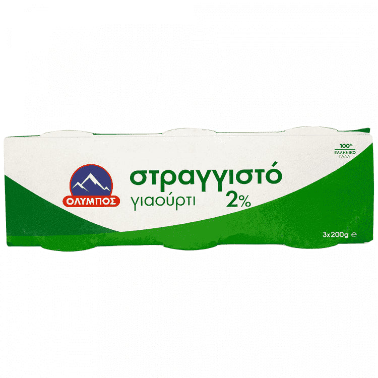 Όλυμπος Γιαούρτι Στραγγιστό 2% Λιπαρά 3x200gr