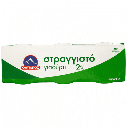 Όλυμπος Γιαούρτι Στραγγιστό 2% Λιπαρά 3x200gr