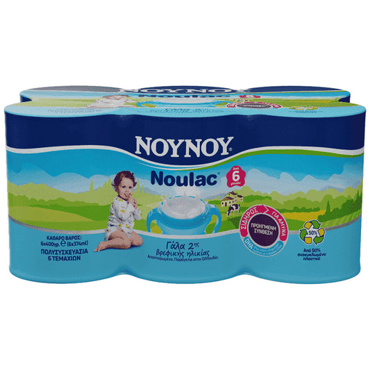 ΝΟΥΝΟΥ Noulac Prebiotic Εβαπορέ Multipack 6x400gr