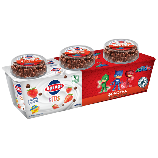 Κρι Κρι PJM Kids Φράουλα - Σοκομπιλάκια 3x150gr