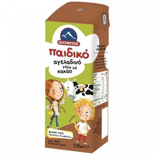Όλυμπος Παδικό Γάλα Αγελάδος Με Κακάο 250ml