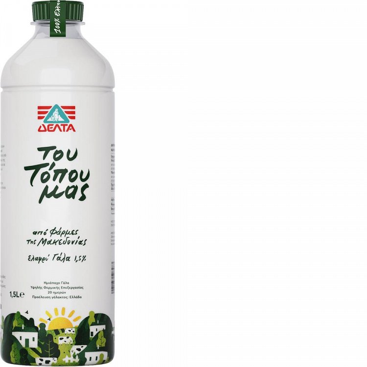 ΔΕΛΤΑ Του Τόπου Μας Γάλα Ελαφρύ 1,5lt