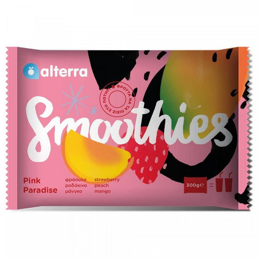 Alterra Smoothie Pink Paradise Φράουλα Ρόδι Μάνγκο 300gr