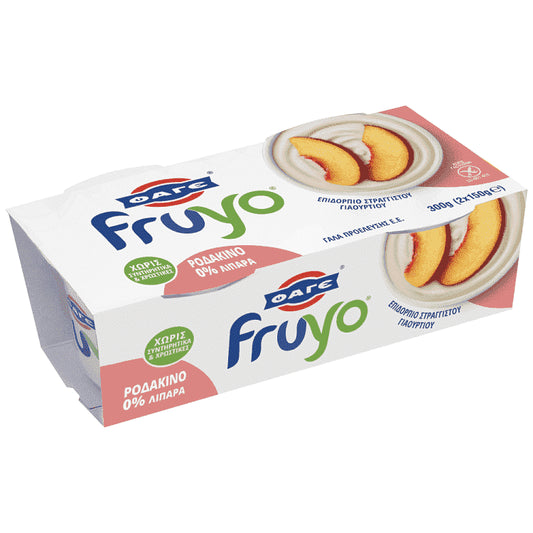 Fruyo 0% Ροδάκινο 150gr 2τεμ