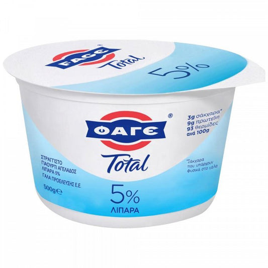 ΦΑΓΕ Total Στραγγιστό Γιαούρτι 5% Λιπαρά 500gr